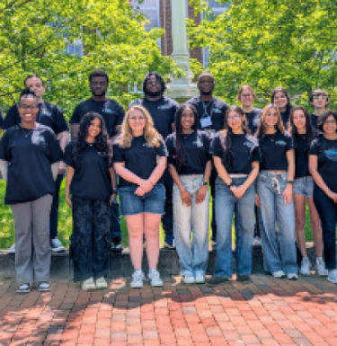 photo of STEMnetX students and advisor 